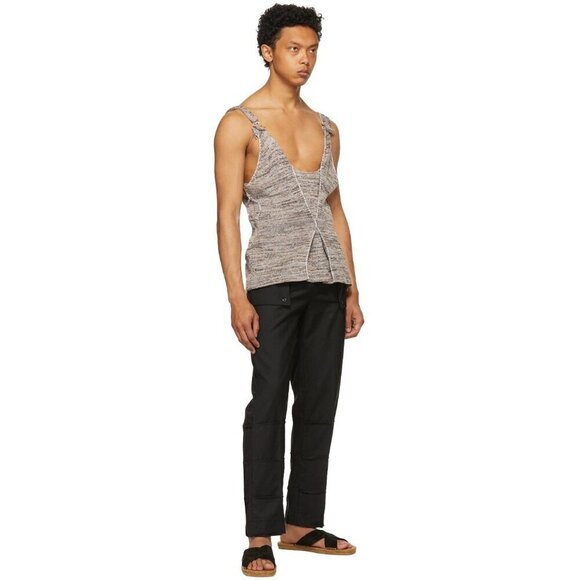 Bloke Patchwork Trousers Size L Mens Black Pants $485 - Picture 3 of 11